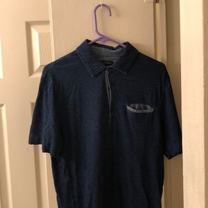 Mens Medium Banana Republic Navy Polo